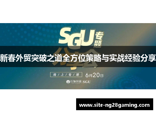 新春外贸突破之道全方位策略与实战经验分享