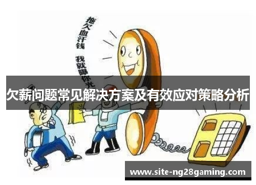 欠薪问题常见解决方案及有效应对策略分析
